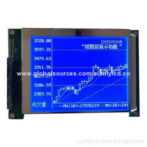 5.7-inch 320240 Dot Matrix Monochrome LCD Display Module with RA8835 Controller